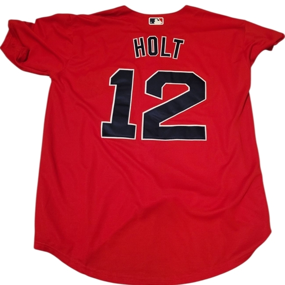 Red Sox Brock Holt MLB Baseball Boston Jersey Majestic Cool Base #12 Men's XL - Picture 3 of 9